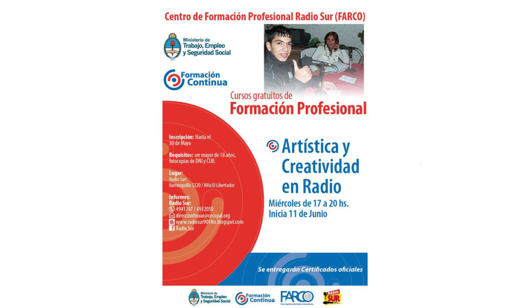 Actividades Formación Radio FM Sur 90.1 Córdoba Capital Nuestras Voces